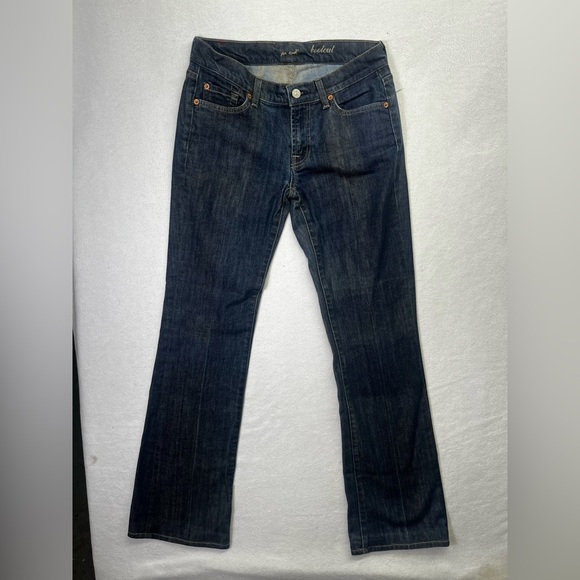 7 For All Mankind Bootcut Jeans Womens 29 Waist Stretch Blue Denim Faded 1686 - Picture 1 of 11